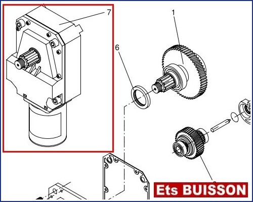 BENINCA EVA5 (1/2) - Motoréducteur N°7 Réf. 9686247